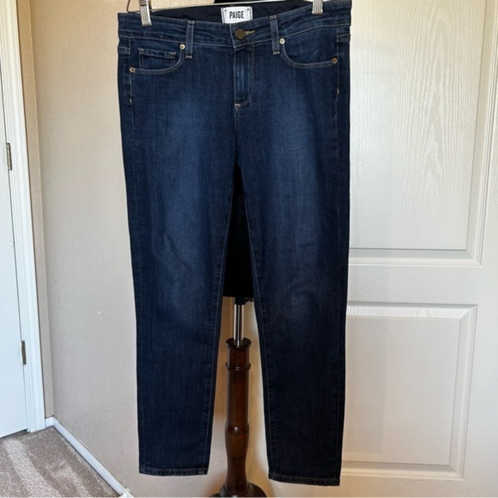 Paige Kylie Crop Blue 5‎ Pocket Jeans Size 27